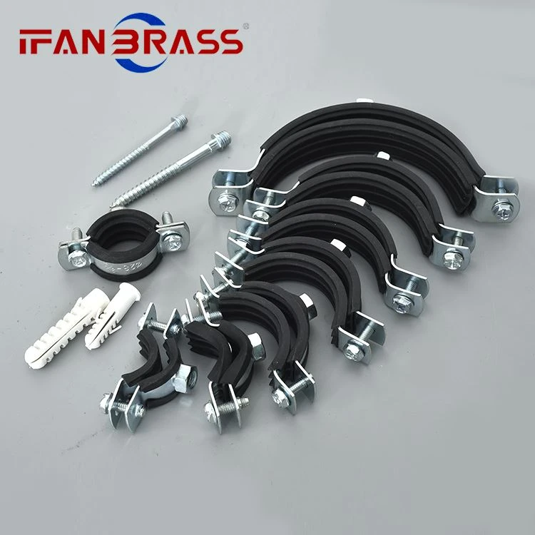 Black pipe clips Black pipe clips